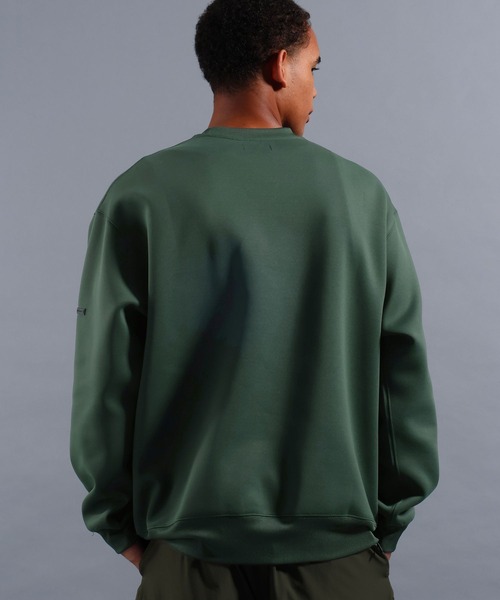 NUMERALS（ヌメラルズ）の「[NUMERALS]NO WORRIES DOUBLE KNIT LOGO PULLOVER（Tシャツ/カットソー・メンズ・グリーン/ブラック/グレー・MEDIUM/LARGE）」の11枚目の写真