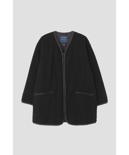 YLEVE(イレーヴ)の「LAVENHAM × YLEVE / COLLARLESS ZIP CO(ダウンジャケット/コート・メンズ・ブラック/カーキ・3/4)」の11枚目の写真