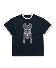 共用) ビッグラドック リンガー配色半袖Tシャツ