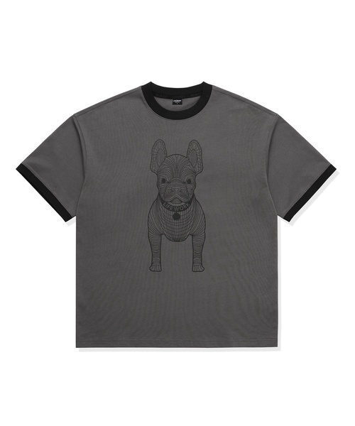 LIFE WORK（ライフワーク）の「共用) ビッグラドック リンガー配色半袖Tシャツ（Tシャツ/カットソー・レディース・ネイビー/グレー/アイボリー・SMALL/MEDIUM/X-SMALL/LARGE）」の2枚目の写真