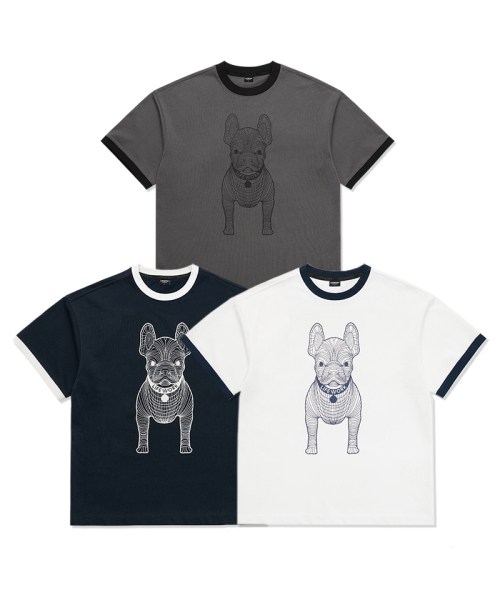 LIFE WORK（ライフワーク）の「共用) ビッグラドック リンガー配色半袖Tシャツ（Tシャツ/カットソー・レディース・ネイビー/グレー/アイボリー・SMALL/MEDIUM/X-SMALL/LARGE）」の4枚目の写真