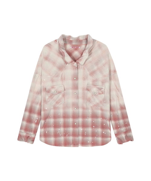 HIGHTIDEFRANKIE(ハイタイドフランキー)の「ペインテッドウエスタンシャツ ピンク(シャツ/ブラウス・レディース・ピンク・FREE)」の11枚目の写真