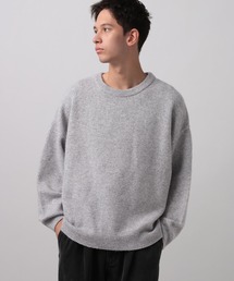 [WEB限定]ルーズクルーネックニット
