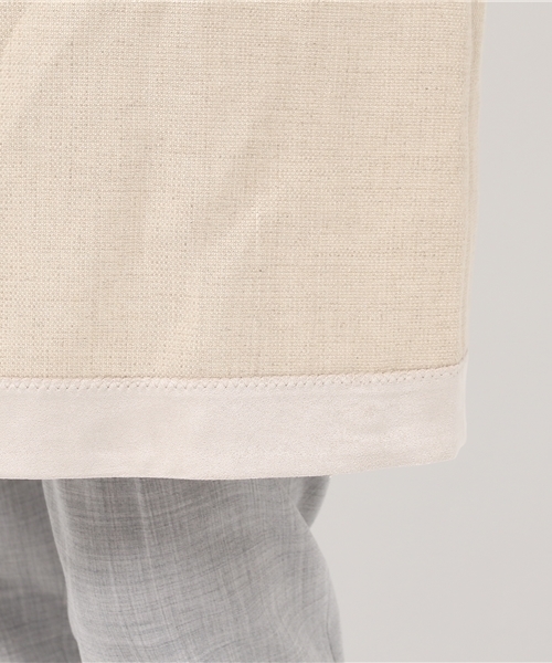 FIGARO Paris（フィガロパリ）の「リネンキャンバス コート◆（その他アウター・レディース・カーキ/アイボリー・38/36）」の9枚目の写真
