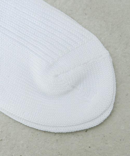 BEAUTY&YOUTH UNITED ARROWS（ビューティーアンドユースユナイテッドアローズ）の「＜H BEAUTY&YOUTH＞ 84N PANEL RIB REG/ｿｯｸｽ（ソックス/靴下・メンズ・ホワイト・FREE）」の4枚目の写真