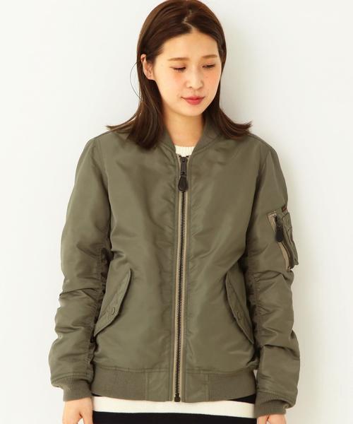 Another Edition(アナザーエディション)の「Another Edition×AVIREX light MA-1/ AE×AVIREX light MA-1◆(MA-1・レディース・ブラック/オリーブ・SMALL/MEDIUM)」の13枚目の写真