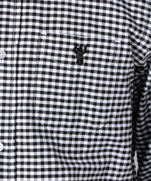 coen(コーエン)の「ギンガムチェックオックスボタンダウンシャツ(シャツ/ブラウス・メンズ・ブラック/ネイビー/レッド/ブラウン/グレー・X-LARGE/LARGE/X-SMALL/MEDIUM/SMALL)」の22枚目の写真