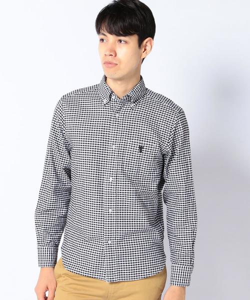 coen(コーエン)の「ギンガムチェックオックスボタンダウンシャツ(シャツ/ブラウス・メンズ・ブラック/ネイビー/レッド/ブラウン/グレー・X-LARGE/LARGE/X-SMALL/MEDIUM/SMALL)」の12枚目の写真