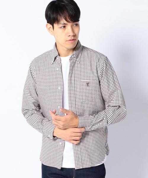 coen(コーエン)の「ギンガムチェックオックスボタンダウンシャツ(シャツ/ブラウス・メンズ・ブラック/ネイビー/レッド/ブラウン/グレー・X-LARGE/LARGE/X-SMALL/MEDIUM/SMALL)」の11枚目の写真