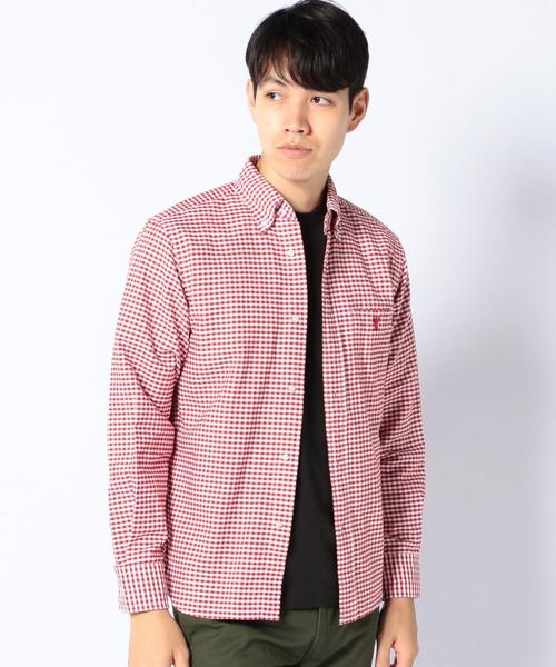 coen(コーエン)の「ギンガムチェックオックスボタンダウンシャツ(シャツ/ブラウス・メンズ・ブラック/ネイビー/レッド/ブラウン/グレー・X-LARGE/LARGE/X-SMALL/MEDIUM/SMALL)」の10枚目の写真