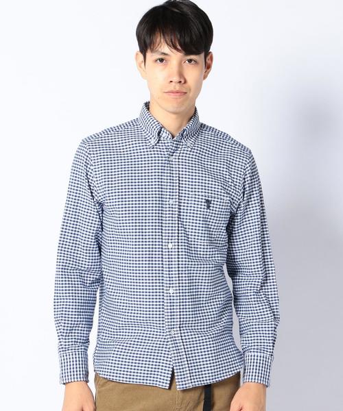 coen(コーエン)の「ギンガムチェックオックスボタンダウンシャツ(シャツ/ブラウス・メンズ・ブラック/ネイビー/レッド/ブラウン/グレー・X-LARGE/LARGE/X-SMALL/MEDIUM/SMALL)」の9枚目の写真