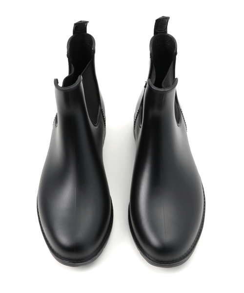 aimoha（アイモハ）の「サイドゴアショートレインブーツ（レインシューズ・レディース・ブラック/ネイビー/ベージュ・23/24.5/23.5/25/24）」の6枚目の写真