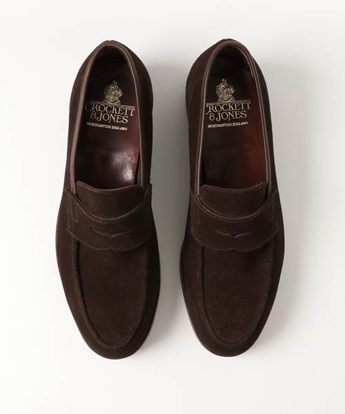 CROCKETT&JONES(クロケットアンドジョーンズ)の「CROCKETT&JONES スエードコインローファー RICHMOND(ローファー・メンズ・ダークブラウン/ブラウン・7/6/6.5)」の6枚目の写真