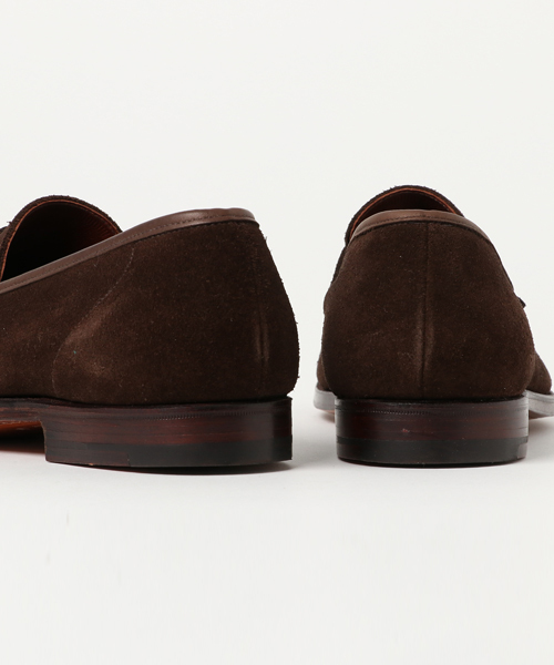 CROCKETT&JONES(クロケットアンドジョーンズ)の「CROCKETT&JONES スエードコインローファー RICHMOND(ローファー・メンズ・ダークブラウン/ブラウン・7/6/6.5)」の9枚目の写真
