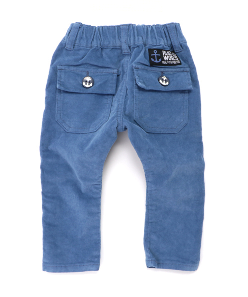 RUGGEDWORKS(ラゲッドワークス)の「コーデュロイロングパンツ(その他パンツ・キッズ・ブルー/ネイビー・110cm/120cm/90cm/80cm/140cm/130cm/100cm)」の3枚目の写真