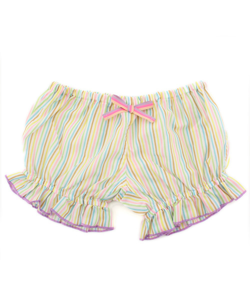 fafa（フェフェ）の「Bo（ブルマー）（その他パンツ・キッズ・アクア/C/D/ホワイト×ピンク/ホワイト×パープル/ライトピンク/レッド系その他/ピンク系その他/イエロー系その他/グリーン系その他/パープル系その他/ブルー系その他/ラベンダー/ボルドー/イエロー/ブルー/アイボリー/グリーン/ネイビー/パープル/レッド/ライトブルー/ブラック/ダークグリーン・90cm/70cm/80ｃｍ/80/70/90）」の17枚目の写真