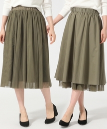 GLOBAL WORK | リバーシブルチュールスカート/746880(スカート)