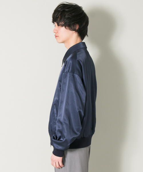 URBAN RESEARCH（アーバンリサーチ）の「UR DROP COLLAR BLOUSON（ブルゾン・メンズ・ブラック/ブラウン系その他/ブルー・LARGE/MEDIUM）」の5枚目の写真