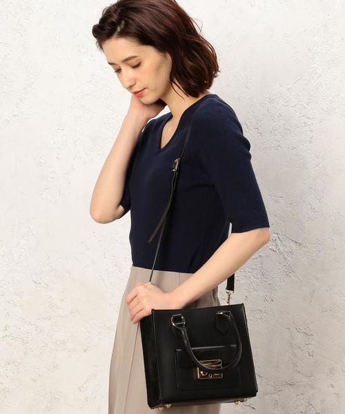 MARCO BIANCHINI（マルコビアンチーニ）の「[別注]MARCO BIANCHINI RF BOX 2WAY バッグ（ショルダーバッグ・レディース・ブラック/グレー/ベージュ/ピンク・FREE）」の18枚目の写真