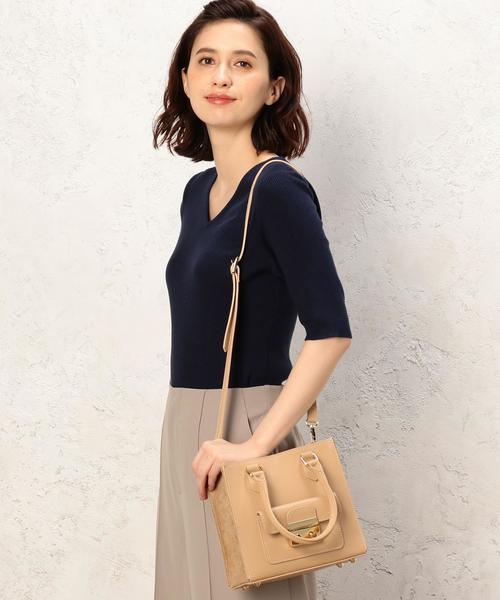 MARCO BIANCHINI（マルコビアンチーニ）の「[別注]MARCO BIANCHINI RF BOX 2WAY バッグ（ショルダーバッグ・レディース・ブラック/グレー/ベージュ/ピンク・FREE）」の8枚目の写真