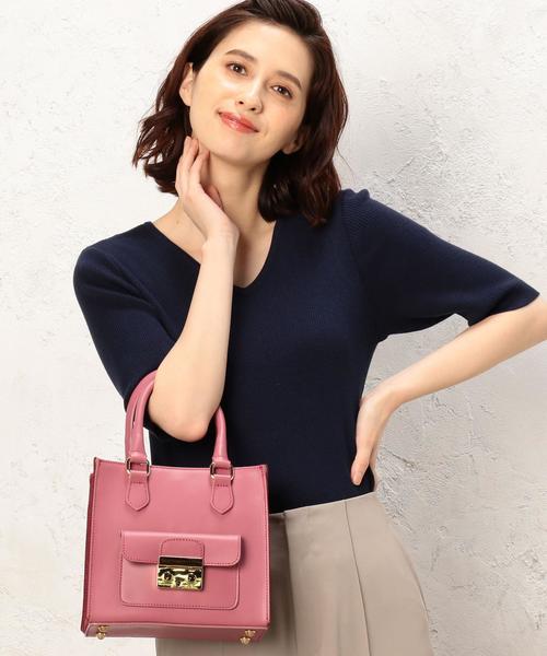 MARCO BIANCHINI（マルコビアンチーニ）の「[別注]MARCO BIANCHINI RF BOX 2WAY バッグ（ショルダーバッグ・レディース・ブラック/グレー/ベージュ/ピンク・FREE）」の9枚目の写真