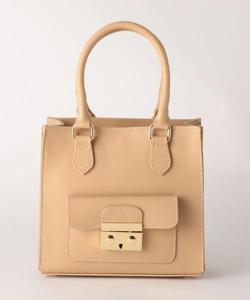 MARCO BIANCHINI（マルコビアンチーニ）の「[別注]MARCO BIANCHINI RF BOX 2WAY バッグ（ショルダーバッグ・レディース・ブラック/グレー/ベージュ/ピンク・FREE）」の5枚目の写真