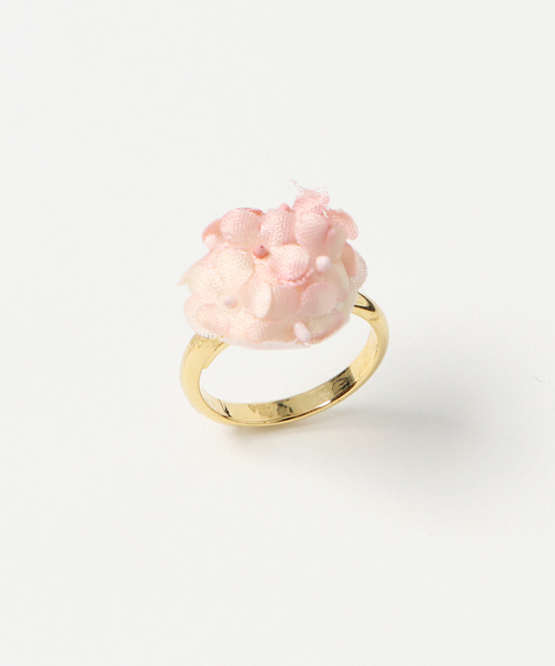 TONE SELECT GOODS(トーンセレクトグッズ)の「【ouka no mori】Petit 花々をあつめたリング(リング・レディース・ホワイト/ピンク/ブルー/キナリ・FREE)」の4枚目の写真