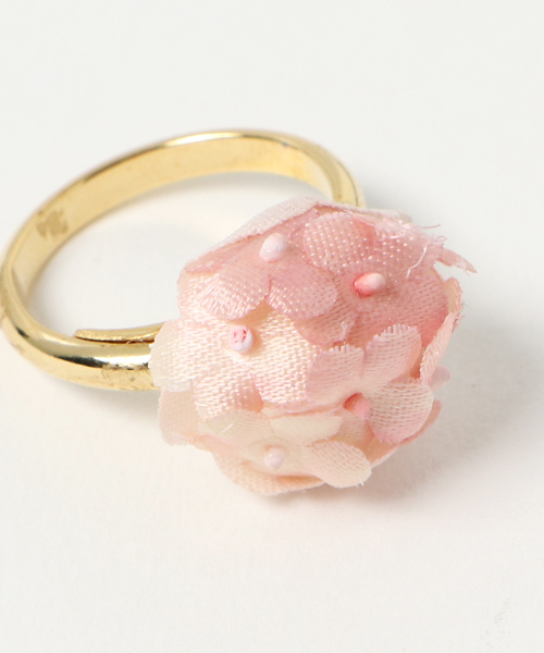 TONE SELECT GOODS(トーンセレクトグッズ)の「【ouka no mori】Petit 花々をあつめたリング(リング・レディース・ホワイト/ピンク/ブルー/キナリ・FREE)」の5枚目の写真