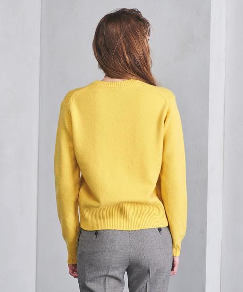ユナイテッドアローズ　ニット　カシミヤ混　イエロー UNITED ARROWS（ユナイテッドアローズ）の「＜VONDEL