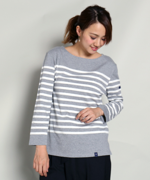 MARBLE WALTS(マーブルワルツ)の「パネルボーダーカットソー(Tシャツ/カットソー・レディース・イエロー系その他/ブルー系その他/ホワイト×ネイビー/グレー×ホワイト・L/M/S)」の21枚目の写真