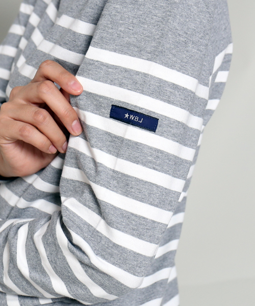 MARBLE WALTS(マーブルワルツ)の「パネルボーダーカットソー(Tシャツ/カットソー・レディース・イエロー系その他/ブルー系その他/ホワイト×ネイビー/グレー×ホワイト・L/M/S)」の10枚目の写真