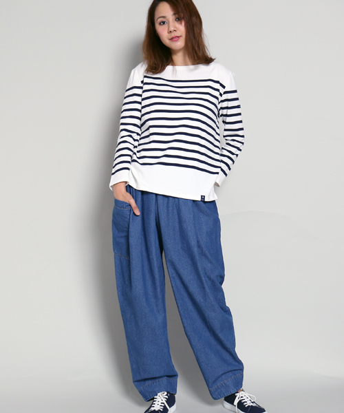 MARBLE WALTS(マーブルワルツ)の「パネルボーダーカットソー(Tシャツ/カットソー・レディース・イエロー系その他/ブルー系その他/ホワイト×ネイビー/グレー×ホワイト・L/M/S)」の15枚目の写真