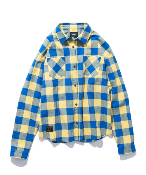 glamb（グラム）の「Patrick check SH / パトリックチャックシャツ（シャツ/ブラウス・メンズ・グリーン/レッド/イエロー・1/0/2/4/3）」の17枚目の写真