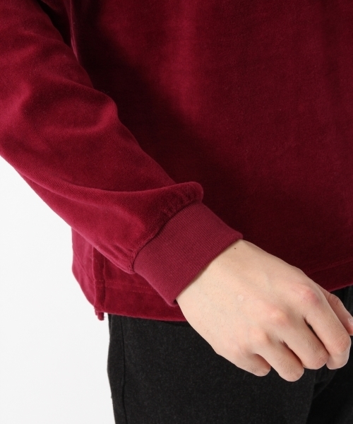 GLOBAL WORK（グローバルワーク）の「ベロアクルーネック長袖/777717（Tシャツ/カットソー・メンズ・ダークブラウン/ネイビー/ライトグリーン/ワインレッド/ブルー系その他・SMALL/MEDIUM/LARGE/X-LARGE）」の14枚目の写真