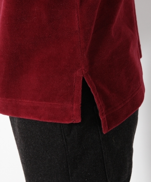 GLOBAL WORK（グローバルワーク）の「ベロアクルーネック長袖/777717（Tシャツ/カットソー・メンズ・ダークブラウン/ネイビー/ライトグリーン/ワインレッド/ブルー系その他・SMALL/MEDIUM/LARGE/X-LARGE）」の7枚目の写真