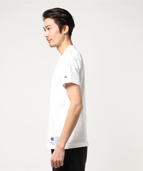 Champion(チャンピオン)の「【Champion/チャンピオン】メンズ アクションスタイル Tシャツ(Tシャツ/カットソー・メンズ・ネイビー/グレー/ホワイト/ブラック/その他35/ピンク系その他7/ゴールド/アクア・MEDIUM/LARGE/X-LARGE/SMALL)」の9枚目の写真