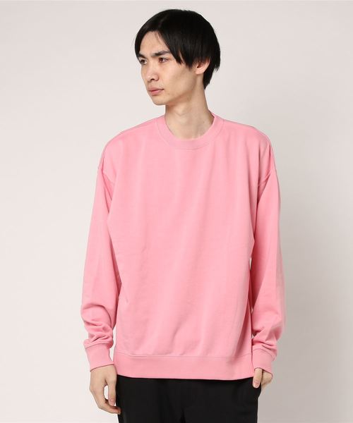 WEGO(ウィゴー)の「WEGO/ビッグシルエットカラークループルオーバー(スウェット・メンズ・ブラック/グリーン系その他/ホワイト/ピンク/ライトパープル/イエロー・SMALL/LARGE/MEDIUM)」の10枚目の写真