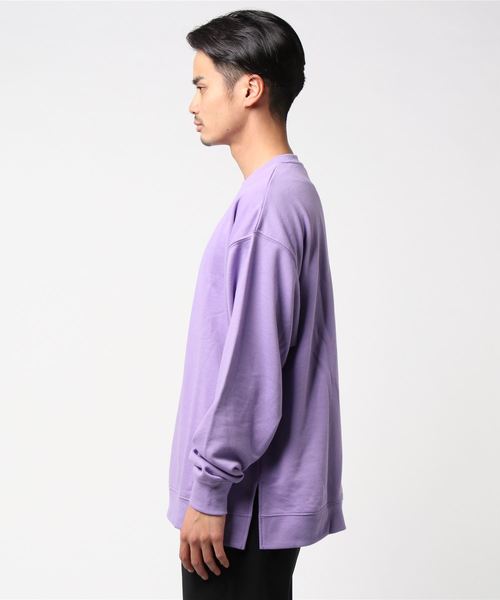 WEGO(ウィゴー)の「WEGO/ビッグシルエットカラークループルオーバー(スウェット・メンズ・ブラック/グリーン系その他/ホワイト/ピンク/ライトパープル/イエロー・SMALL/LARGE/MEDIUM)」の15枚目の写真