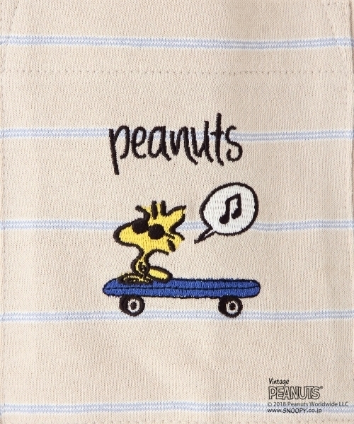 niko and...(ニコアンド)の「ピーナッツボーダーTシャツ(Tシャツ/カットソー・メンズ・ベージュ/グレー/オフホワイト・MEDIUM/LARGE)」の18枚目の写真