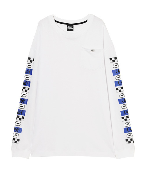 Candy Stripper（キャンディストリッパー）の「CND L/S Tシャツ（Tシャツ/カットソー・レディース・ブラック/パープル/オフホワイト・2）」の2枚目の写真