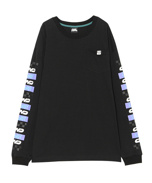 Candy Stripper（キャンディストリッパー）の「CND L/S Tシャツ（Tシャツ/カットソー・レディース・ブラック/パープル/オフホワイト・2）」の3枚目の写真