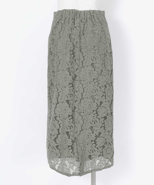 UR'S（ユアーズ）の「ﾚｰｽﾀｲﾄｽｶｰﾄ（スカート・レディース・ブラック/グレー/ブラウン/ネイビー/ライトブルー/ホワイト/オリーブ/チャコール/オフホワイト/ライトグリーン/ブルー・S/M/L）」の21枚目の写真