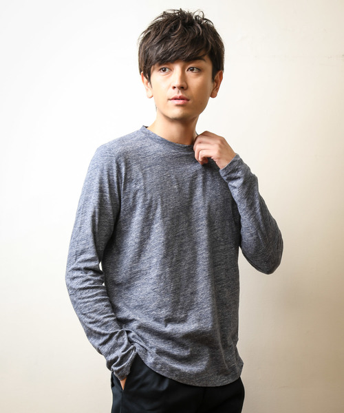 Majestic Filatures マジェスティックフィラチュール トップス ラウンドネックロングスリーブカットソー Tシャツ Majestic カットソー Majestic Filatures マジェスティックフィラチュール のファッション