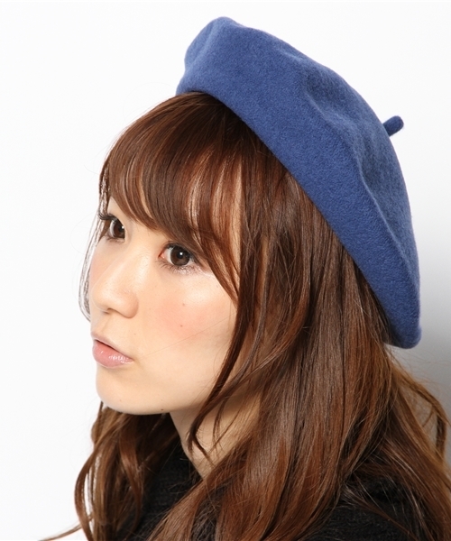 NANO universe（ナノユニバース）の「ANYTRA/NU/カラーウールベレー帽（ハンチング/ベレー帽・レディース・ボルドー/ブラック/ベージュ/グレー/ブルー・FREE）」の9枚目の写真