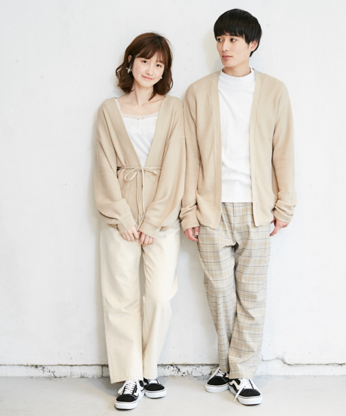 PairPair(ペアペア)の「ハニカム編みウエスト紐トッパーカーディガン(カーディガン/ボレロ・レディース・ブラック/ベージュ/ラベンダー・FREE)」の13枚目の写真