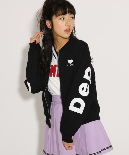 Pink Latte ピンクラテ の バックロゴフードなしパーカー ブルゾン Wear