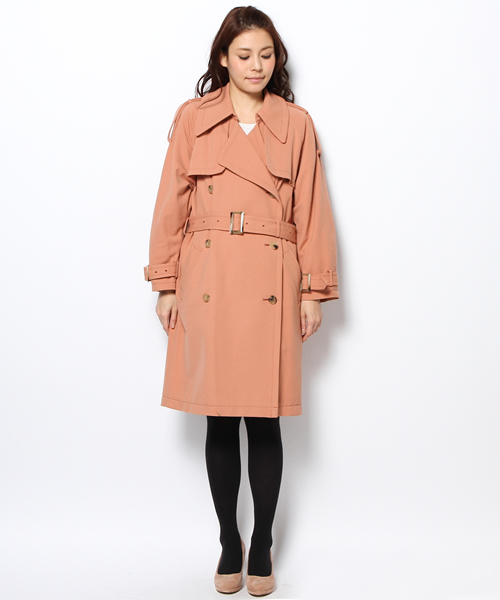 Another Edition（アナザーエディション）の「NYN BIG TRNC CT（トレンチコート・レディース・ベージュ/ピンク・MEDIUM/SMALL）」の11枚目の写真