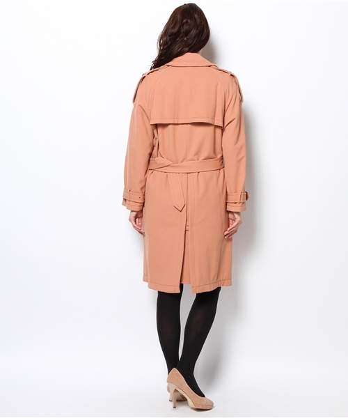Another Edition（アナザーエディション）の「NYN BIG TRNC CT（トレンチコート・レディース・ベージュ/ピンク・MEDIUM/SMALL）」の6枚目の写真