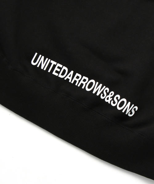 UNITED ARROWS & SONS（ユナイテッドアローズアンドサンズ）の「Dogs Logo Hoodie with UNITED ARROWS & SONS◆（パーカー・メンズ・ブラック・SMALL/MEDIUM）」の6枚目の写真