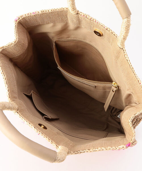 NOLLEY’S（ノーリーズ）の「【VIORAd' ORO/ヴィオラドーロ】ラフィアストライプかごバッグ（かごバッグ・レディース・ピンク系その他3/ブラック系その他3・FREE）」の9枚目の写真